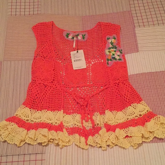 Free People Sweaters - Free People NWT rare vintage vest 1960's inspired